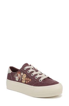 Blowfish Sadie-Sun 3 Platform Sneaker in Deep Red Canvas at Nordstrom Rack, Size 8.5