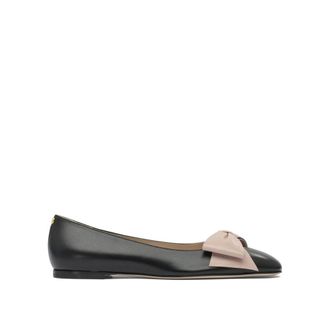 Valentino Garavani Ballerinas, female, Black, Size: 8 1/2 US Black Bow Ballerina Shoes