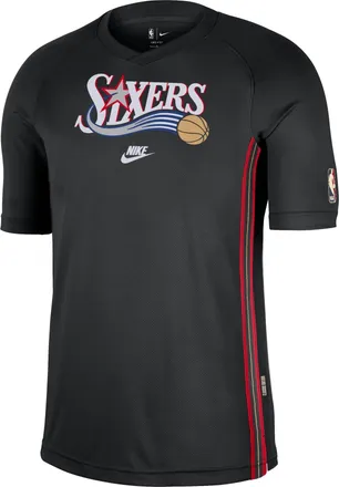 Nike Philadelphia 76ers 2025/26 Hardwood Classics NBA Dri-FIT T-Shirt Black HQ6399-010