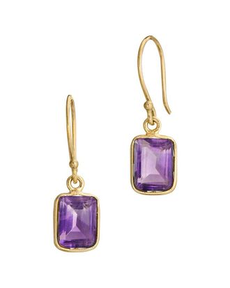 Savvy Cie Jewels 18K Over Silver 2.50 Ct. Tw. Amethyst Earrings
