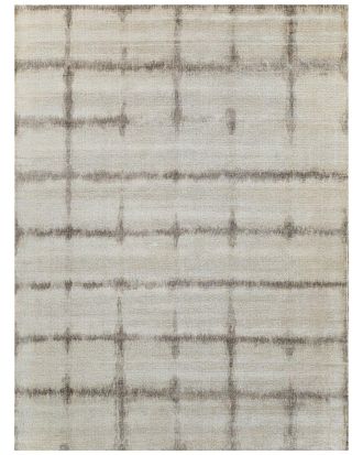 Exquisite Rugs Chroma Hand-Loomed New Zealand Wool & Bamboo Silk Beigebrown Area Rug