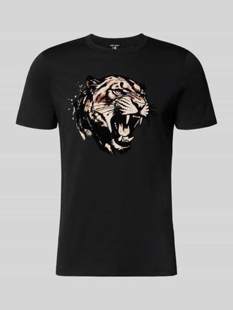 Antony Morato Regular Fit T-Shirt mit Motiv-Print in Black, Gr&ouml;&szlig;e XXL