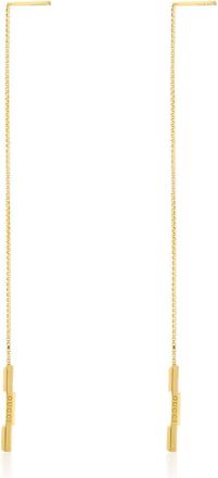 Gucci Link to Love chain earrings with Gucci bar