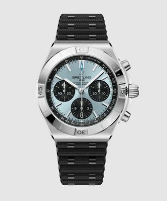 Breitling Chronomat Chronograph Automatic Chronometer Blue Dial Mens Watch PB0158101C1S1