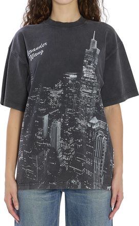 Alexander Wang Dark Grey Crew Neck T-Shirt