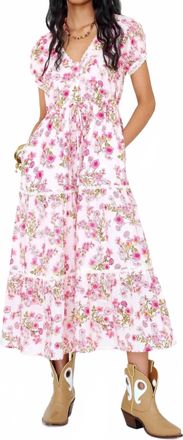 Banjanan Poppy Dress In Pink Multi