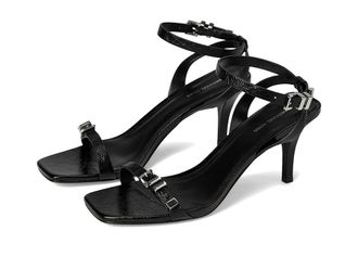 Michael Kors Darrington Stiletto Womens Sandals Black : 7.5 M, Leather/Rubber