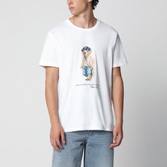 Polo Ralph Lauren T-shirt Polo Bear bianca Custom Slim-Fit