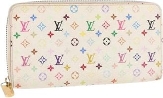 Louis Vuitton Pre-owned Wallets, female, Multicolor, Size: ONE SIZE Pre-owned Canvas Wallet