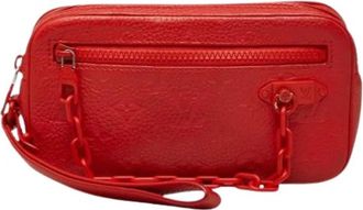 Louis Vuitton Pre-owned Vintage Taurillon Clutchtas - Dames - Vintage Schoudertas - Rood - ONE Size - Leer - Vintage