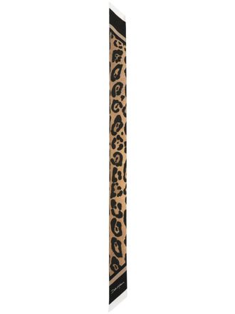 Dolce & Gabbana Sjaal met luipaardprint - Bruin