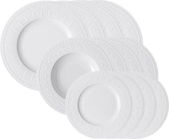 Villeroy & Boch Cellini 12 Piece Dinnerware Set in White at Nordstrom