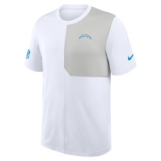 Nike Los Angeles Chargers Sideline Coach Nike Mens Dri-FIT NFL Top in White | 03B20CEB97-58P