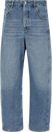 Jacquemus Mirada de-N&icirc;mes Denim Broek - Heren - Loose Fit Jeans - Blauw - W30 - Denim - Jeans
