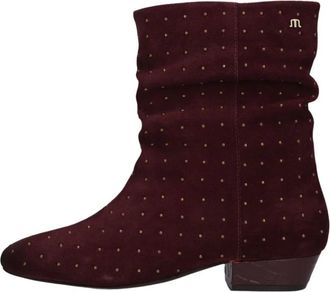 Maruti Amina Enkellaarsjes - Dames - Schoenen - Rood - Maat: 41 EU Leer