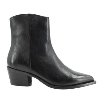 Frau Enkellaars - Dames - Schoenen - Zwart - Maat: 39 EU Leer