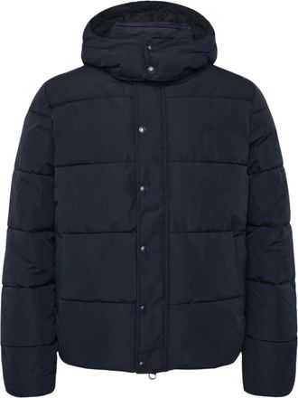 Superdry Piumino Premium con Cappuccio - - Jackets - Uomo - Blu - S