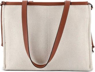 Loewe Cushion Canvas Large tote bag - Bruin