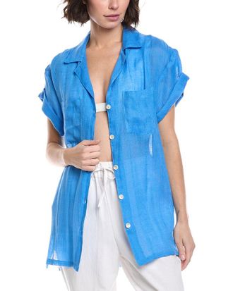 Vitamin A Playa Pocket Linen Blouse