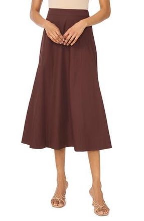 1.State Yoke Seam Midi Skirt in Cappuccino at Nordstrom Rack, Size 12