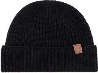 Eleventy Berretto a coste in cashmere - Nero