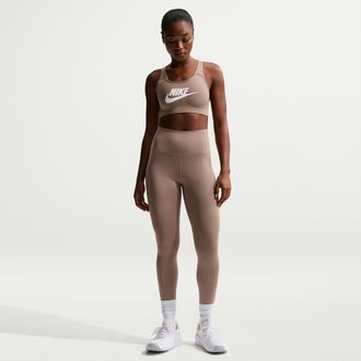 Nike Womens One High-Rise Leggings in Brown | DM7278-233