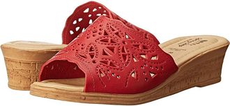Spring Step Estella Womens Wedge Shoes Red : EU 37 (US Womens 6.5-7) M, Leather