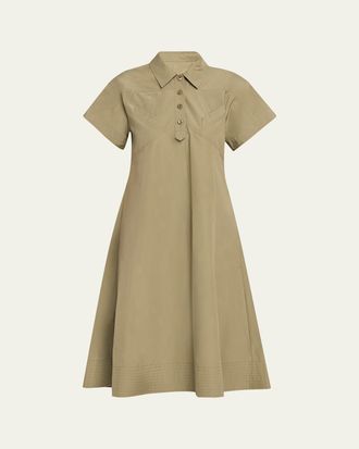 3.1 Phillip Lim Poplin Trapeze Midi Dress