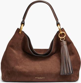 DKNY Glenwood Suede Shoulder in Chocolate at Nordstrom