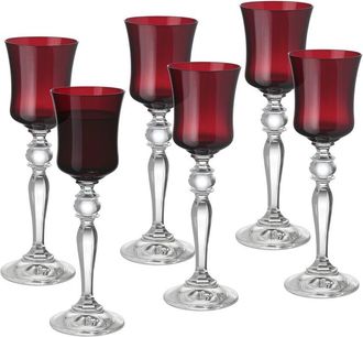 Barski Set Of 6 Stem Liquor Glasses