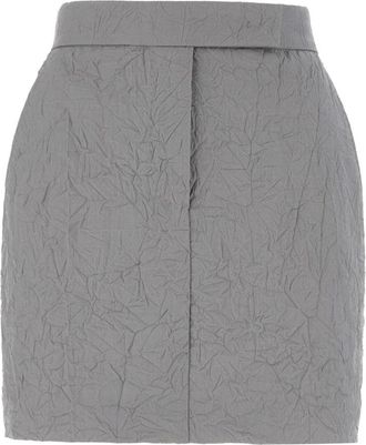 Max Mara Abate 1234 Korte Rok - Dames - Korte rokken - Grijs - 2XS - Katoen - Rokken