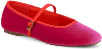 Birdies The Hummingbird Mary Janes Velvet in Hot Pink Velvet at Nordstrom, Size 9.5