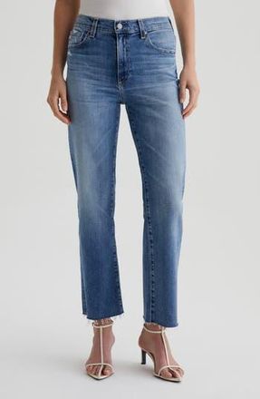 AG - Adriano Goldschmied Brinley Mid Rise Straight Crop Jeans in 16 Years Postcard at Nordstrom Rack, Size 28