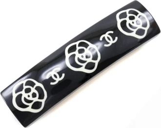 Chanel Pre-owned Plastic hair-accessories - Dames - Vintage Accessoires - Zwart - ONE Size - Vintage