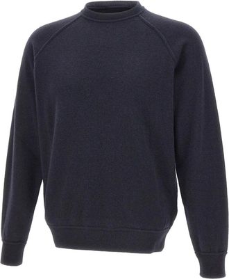 FILIPPO DE LAURENTIIS Gc 1Mlr 2A_Wc 12R Crewneck Sweater - Heren - Ronde hals truien - Blauw - 2XL - Wol - Truien & Vesten