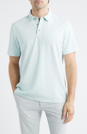 Tommy Bahama Catch The Wave Stripe IslandZone Polo in Cloudless at Nordstrom, Size Xxx-Large
