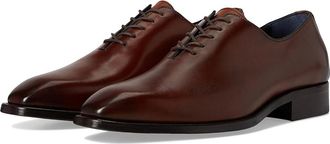 Johnston & Murphy Larson One-Piece Plain Toe Mens Shoes Mahogany Italian Calfskin : 10.5 M, Leather