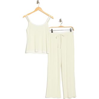 Danskin Variegated Ribbed Camisole & Pants Pajamas in Minted Dew at Nordstrom Rack, Size X-Large