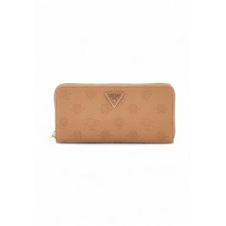 Guess Cresidia SLG Large Zip - Dames - Portefeuilles - Beige - ONE Size - Leer - Accessoires