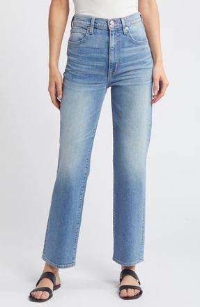 Slvrlake Denim London High Waist Straight Leg Jeans in Cross Your Heart at Nordstrom, Size 32