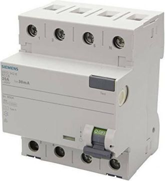 SIEMENS 5sv3342-6 Interruptor Diferencial 4 Polos 25 A