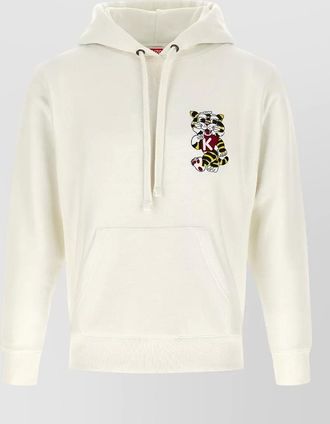 Kenzo tiger embroidery hoodie hood graphic print