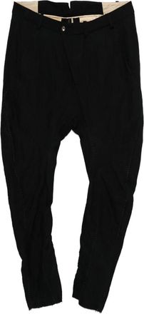 Masnada drop-crotch trousers - Black