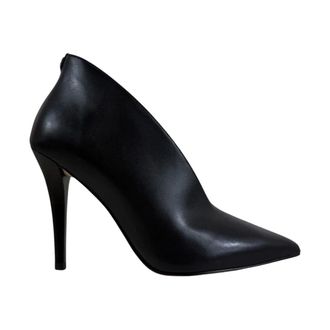 Michael Kors Schoenen, Dames, Zwart, 38 EU, Leer, Tonya Hoge Pomp