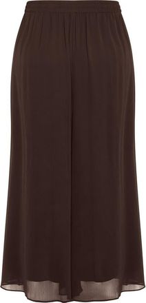 City Chic Skyla Elastic Waist Wide Leg Pants in Chocolate at Nordstrom, Size 24W