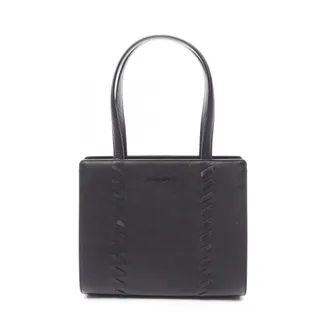 Saint Laurent Black Leather Handbag Tote Bag (Pre-Owned)