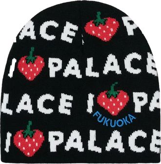 Palace Berretto con logo - Nero