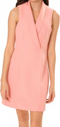 Area Stars Linda Sleeveless Blazer Dress In Pink