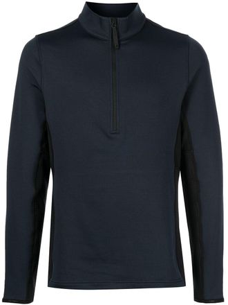 Aztech Mountain Felpa in pile con mezza zip - Blu