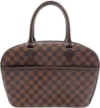 Louis Vuitton Tweedehands Canvas Louis Vuitton tassen - Dames - Vintage Handtas - Bruin - ONE Size - Vintage